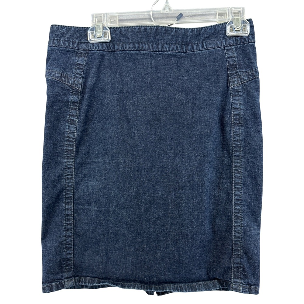 Converse Denim Skirt Dark Wash Pencil Career Casual Back Pockets Mini‎  Size 28